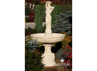 Fuente ornamental, fuente de 180 cm, escultura, fuente, decoración, jardín, fuente, estanque, nuevo.