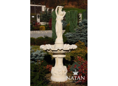 Fuente de jardín estanque fuente 192 cm fuente de piedra jardín fuente fontana nuevo