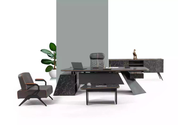 Mesa de centro moderna de diseñador, mesa auxiliar, mobiliario de oficina y estudio.