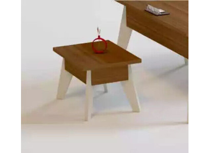 Mesa de centro moderna Muebles de oficina Mesa rectangular de madera marrón Mesas