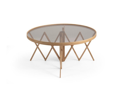 Mesa de café de diseño de lujo, mesa de sofá de diseño, configuración de diseñador de sala de estar.