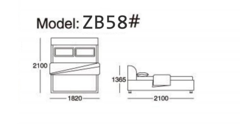 Camas Muebles Dormir Hotel Doble Lujo Dormitorio Cama Diseño Acolchado Terciopelo Nuevo