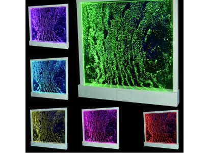 Moderna pared divisoria de agua Columnas de pared de agua decorativas Paredes divisorias de Led