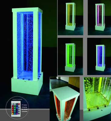 Columna de agua de lujo para pared de agua de acero inoxidable de 200 cm.