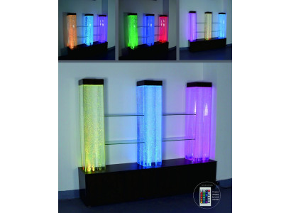 Agua Pared Pared Columna Tabique Estante Vitrina Paredes de agua LED