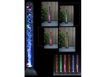 Columna de agua LED de 120 cm, lámpara clara para decoración de peces, lámpara de pie.